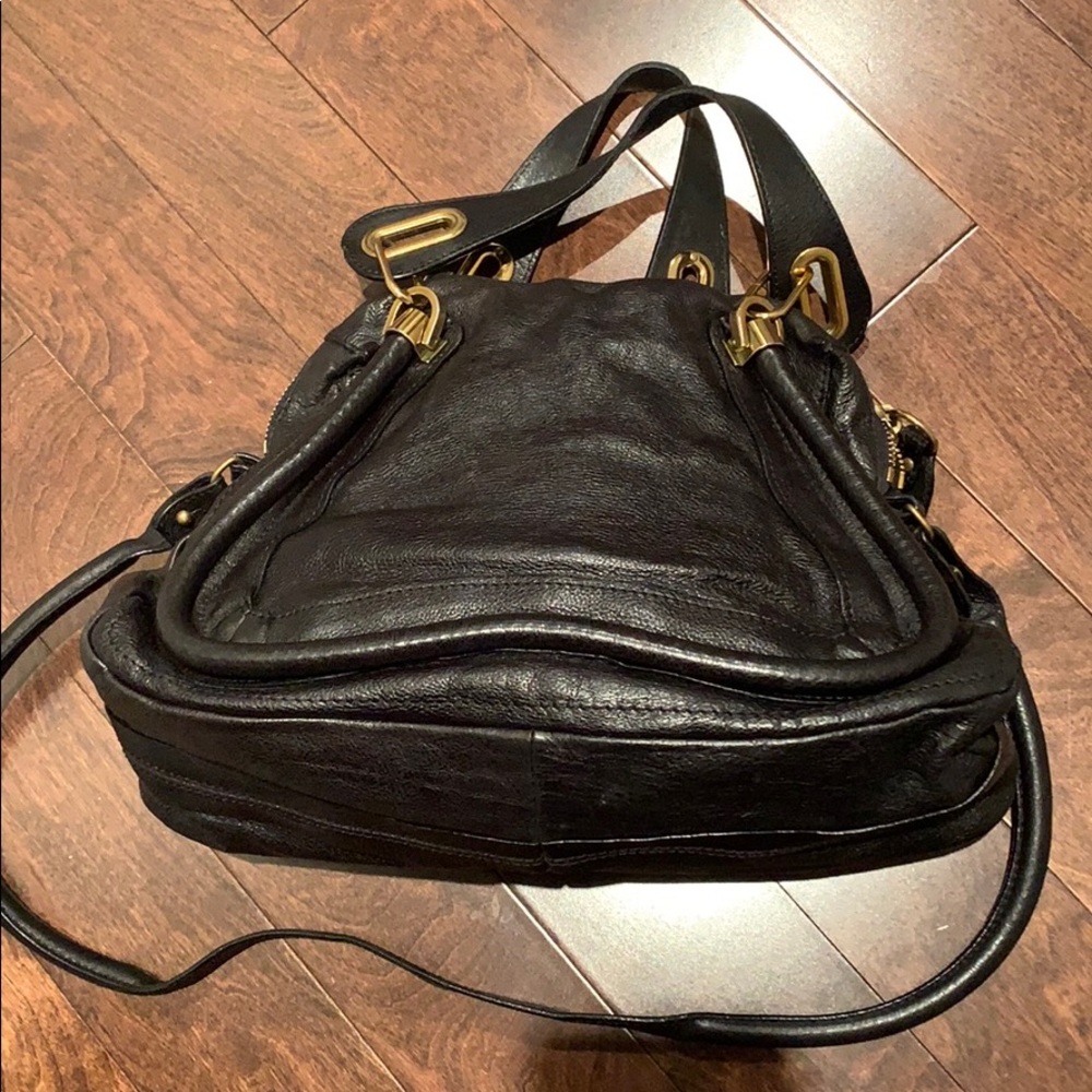 Chloe Paraty handbag black leather never used